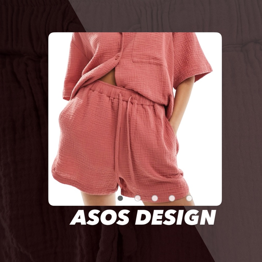 NWOT ASOS Design Cheesecloth Shorts